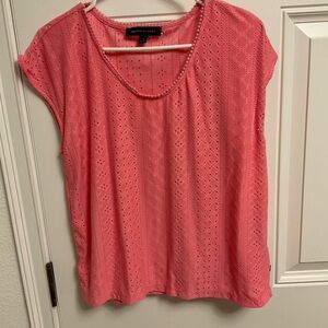 Tommy Hilfiger women’s medium pink lace blouse.